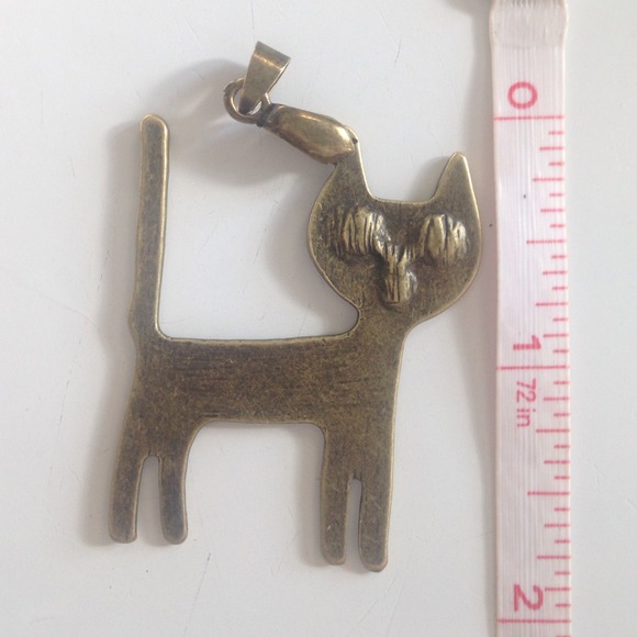 Cat pendant charm large - Picture 3 of 3