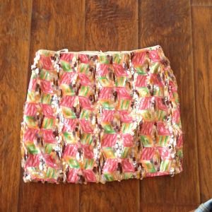 Sequence mini skirt