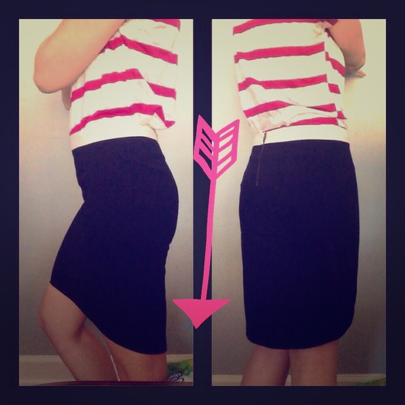 Forever 21 hi low black skirt NWT