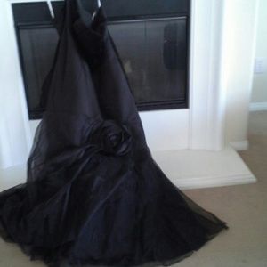 David's Bridal Srapless gown