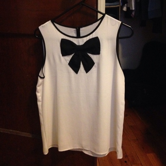forever21 bow blouse