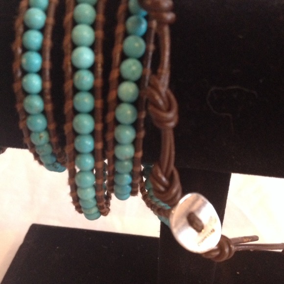 Chan Luu Turquoise Wrap Bracelet - Picture 2 of 3