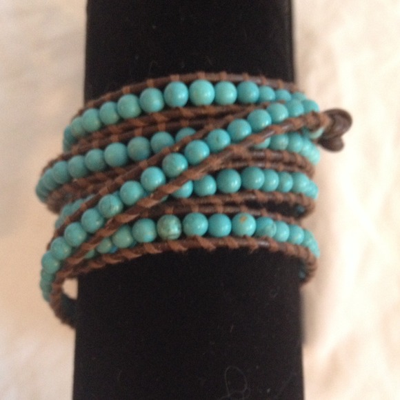 Chan Luu Turquoise Wrap Bracelet - Picture 3 of 3