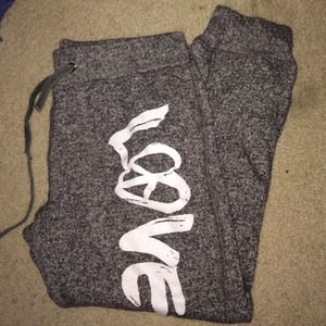 Grey skinny sweatpants