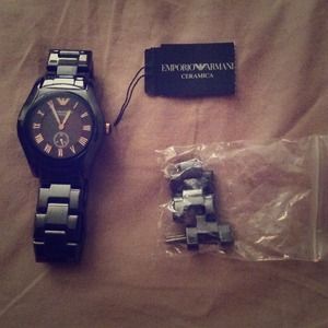 Emporio Armani Black Ceramic Watch