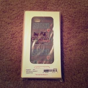 Authentic Coach iPhone 5 case-REDUCED