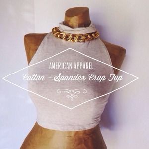 AMERICAN APPAREL Cotton-Spandex Sleeveless crop♥️