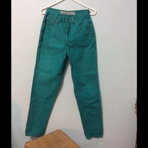 Green denim pants BUNDLE on hold for @felinelady
