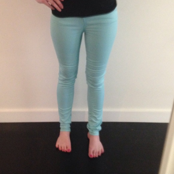 Light blue skinny jeans