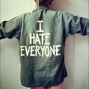 Jac Vanek "I Hate Everyone" Army Jacket