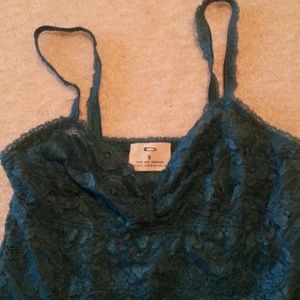 NWOT Pins and Needles Lace Teal Camisole