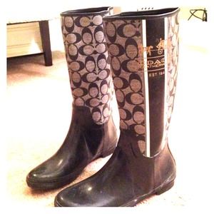 JUST LOWERED Authentic Coach Rain Boots -NO TRADES