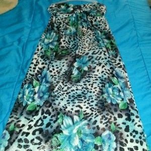 Beautiful RainForest Halter Top Dress