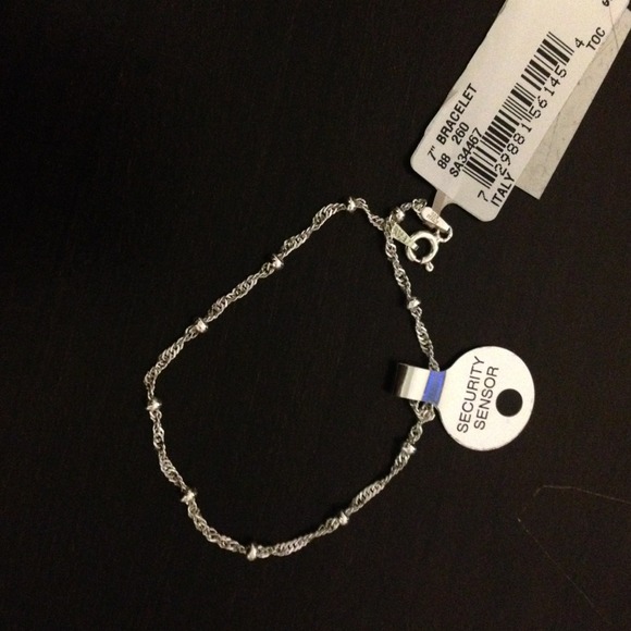 7" sterling silver bracelet