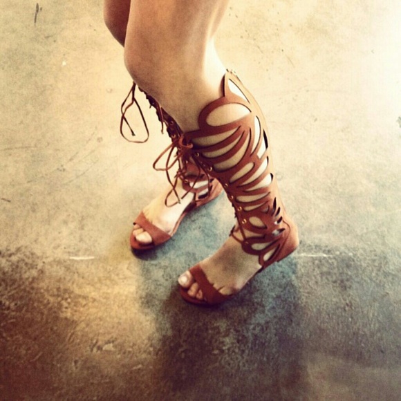 HOLD Gladiator Orange Flat sandal
