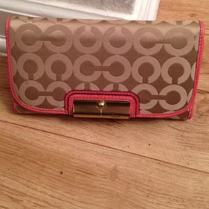 AUTHENTIC Coach wallet with check book pocket