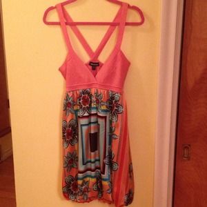 Bebe Coral Dress 💙