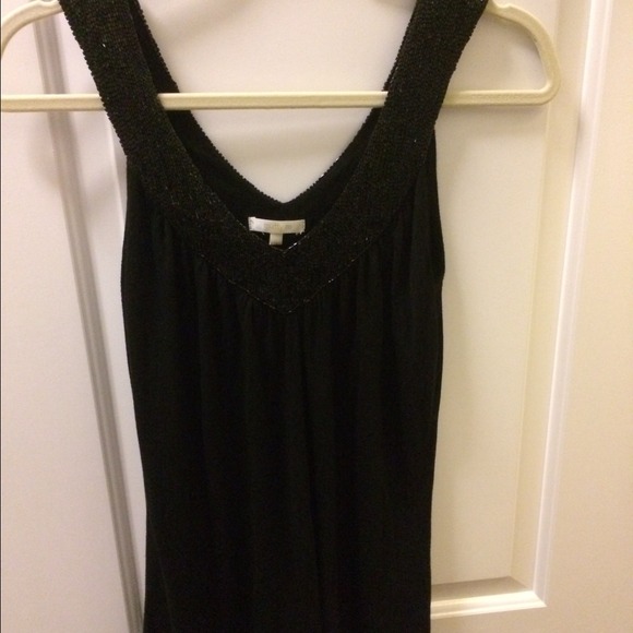matty m beaded black tank