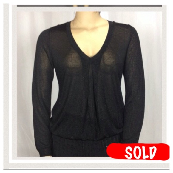 Joe Fresh Style sheer metallic sweater.