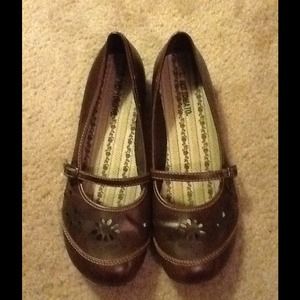 Brown Baby-doll Shoes