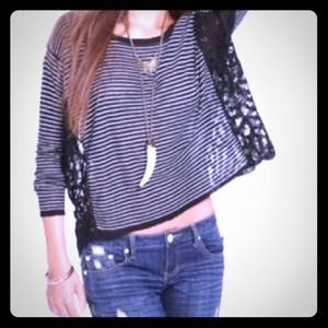 Free People oversized knit top