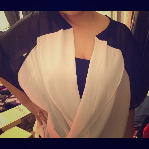 Asos open flare shirt & peplum top