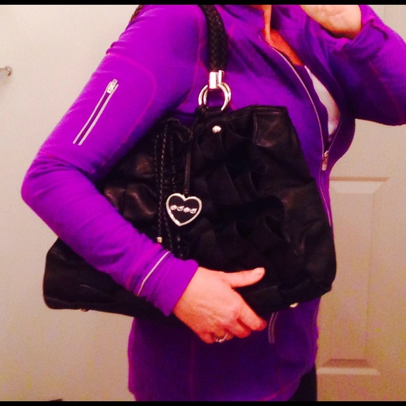 Bebe bag! Ruffles and braided vegan leather. - Picture 2 of 2