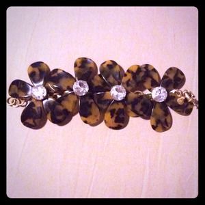 J. Crew Tortoise Flower Bracelet