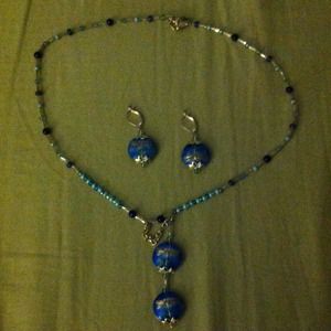 Artisan necklace and earring set!