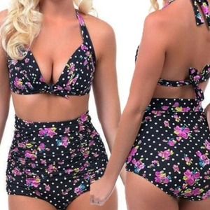 Pinup Retro high waist 2 PC swimsuit