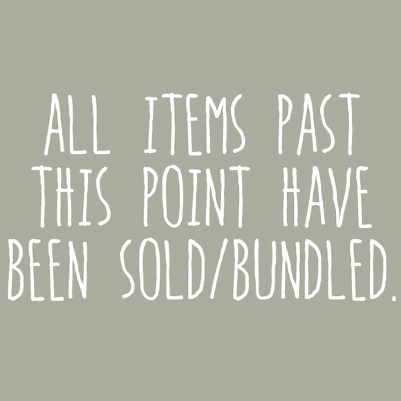 Everything beyond this point is sold.