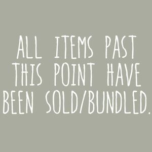 Everything beyond this point is sold.