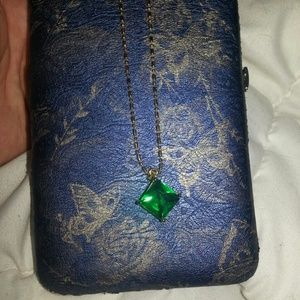 **SOLD**18k GP Emerald Pendant