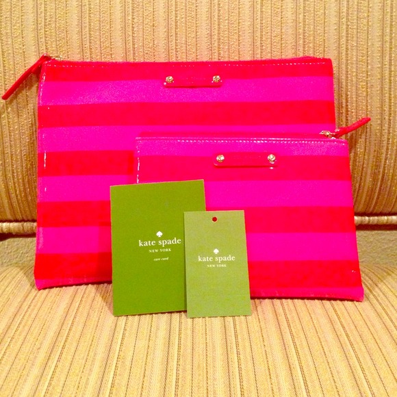 Brand new Kate Spade pouches. Mini and large.
