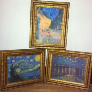 Van Gogh inspired oil on canvas paintings.