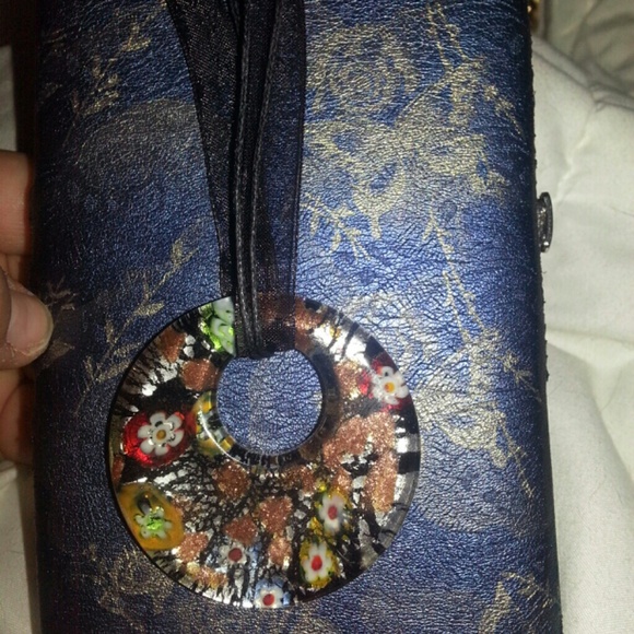 **SOLD** Set of 2 Glass Pendants - Picture 3 of 4