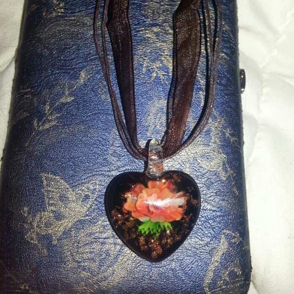 **SOLD** Set of 2 Glass Pendants - Picture 4 of 4