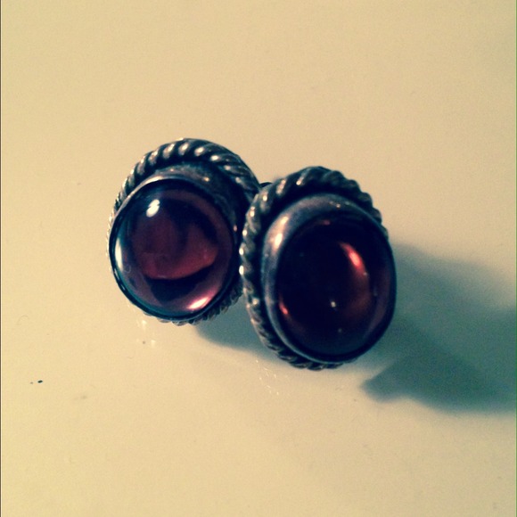 purple amber earrings!!!