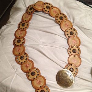 Antique boho style belt
