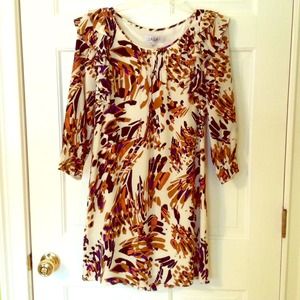 TIBI Silk 'Alea' Dress in Cream Multi - Sz 2 - EUC