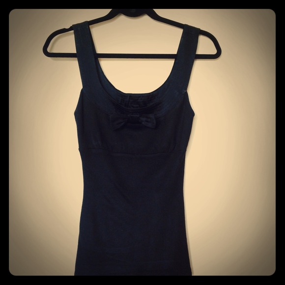 Bebe top with satin bow