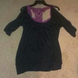 Super cute too never worn lace back built in tank