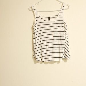 *SOLD* Oversized black and white tank from H&M