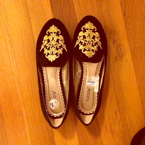 Black loafers