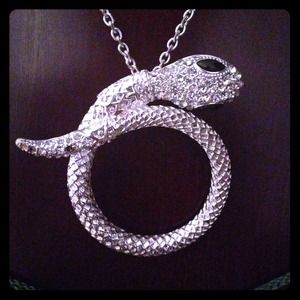 Bebe snake necklace