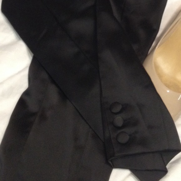Black silk pants from h and m
