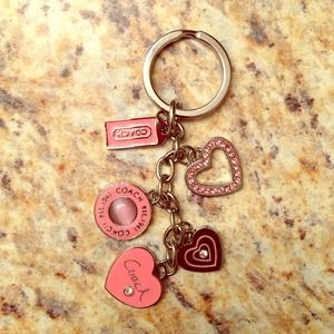 Pink coach keychain