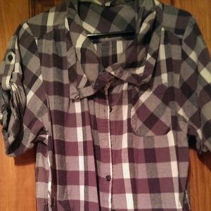 Plaid button up