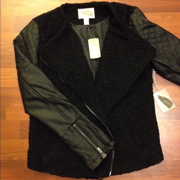 Forever 21 Cozy-Chic Biker Jacket