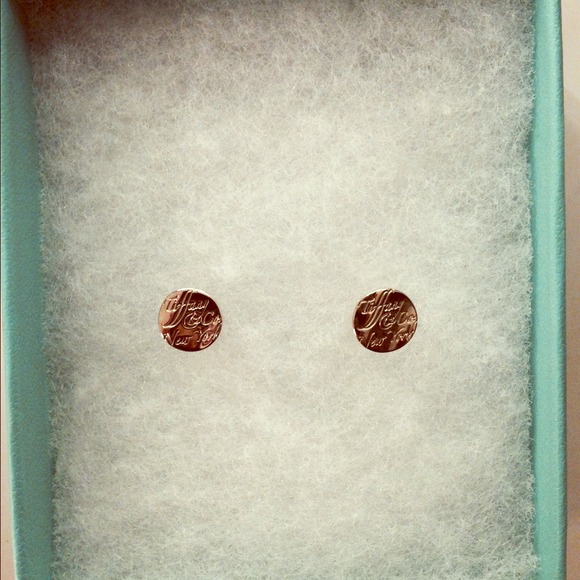 Tiffany & co. engraved earrings